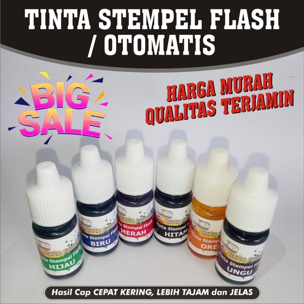 

Tinta Stempel Flash I Otomatis Anti Luntur I Stample I Stampel