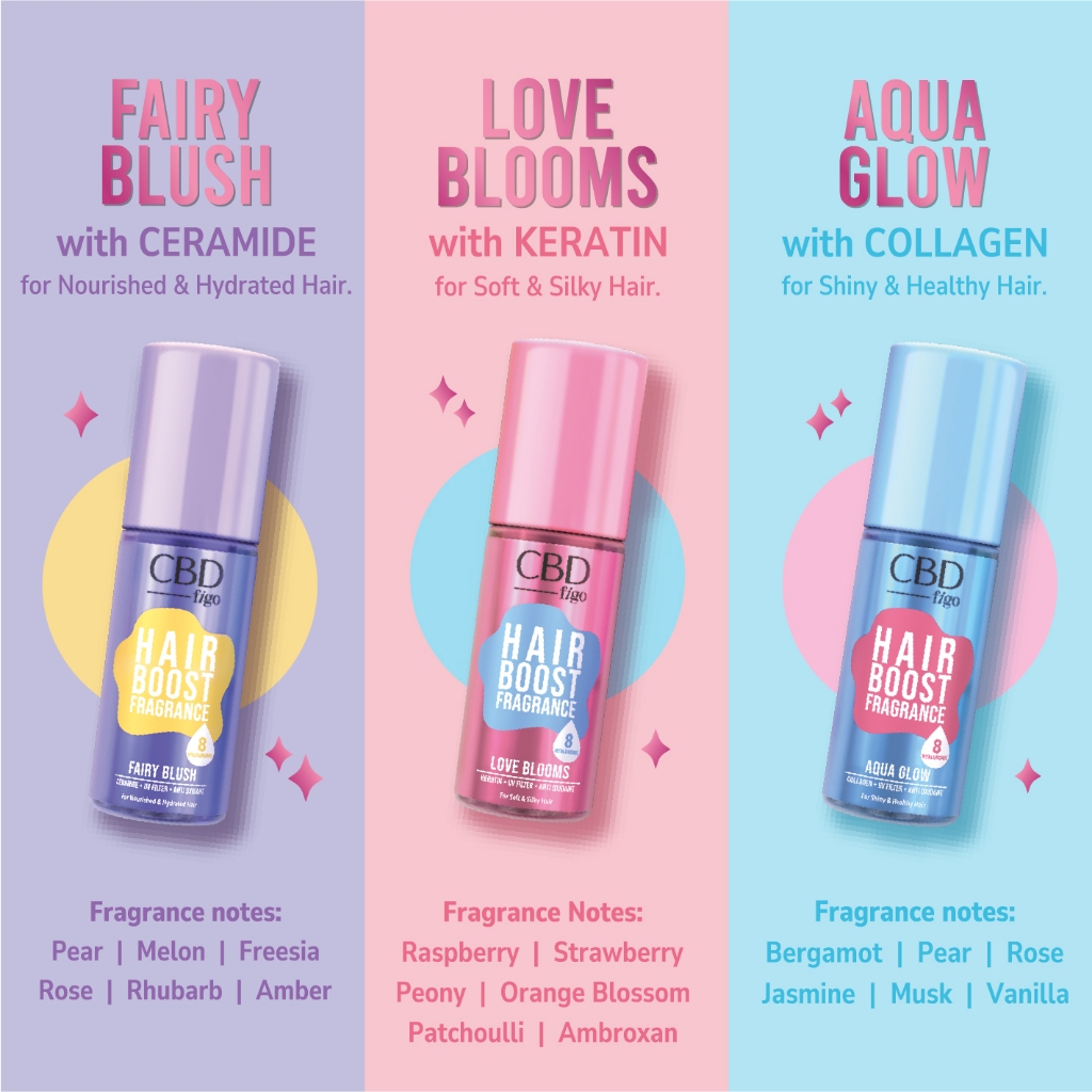 CBD Figo Hair Boost Fragrance - Fairy Blush 100ml