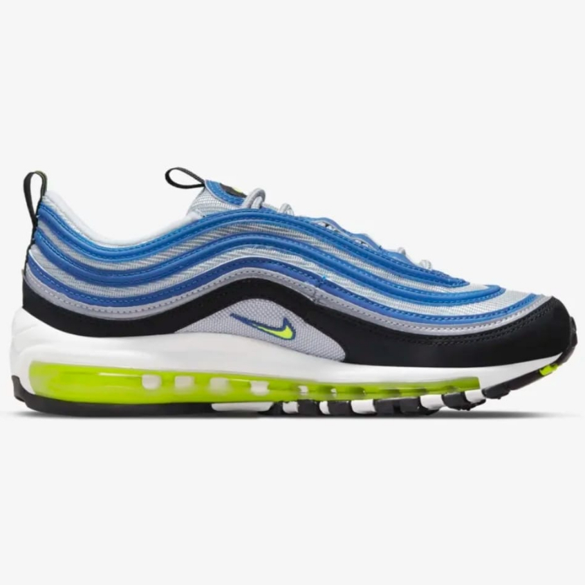 Sepatu Sneakers Wanita NKE Air Max 97 Atlantic Blue Volta Yellow Original DQ9131-400