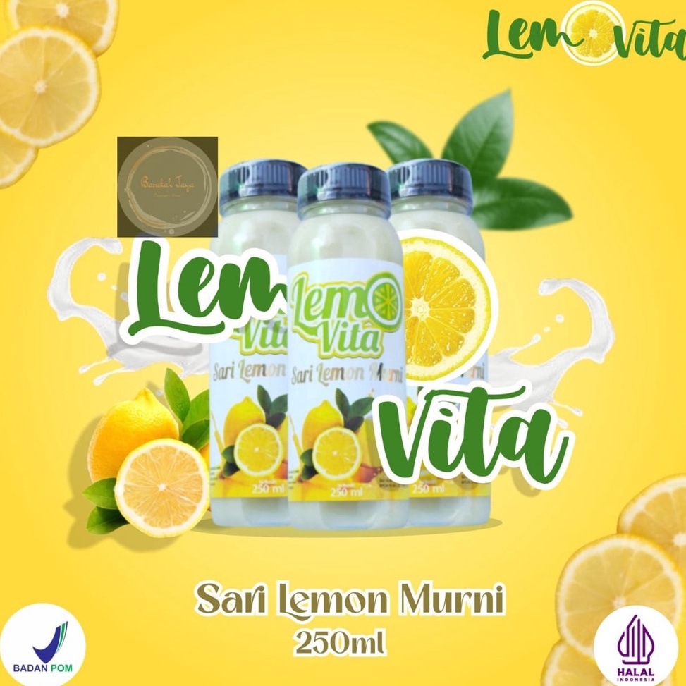 

[ACJ83] [ 250ml ] BPOM LEMOVITA Sari Lemon Murni Jus Lemon 100% Murni Jus Diet z06wo