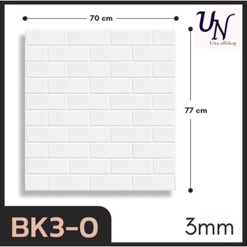 una.offshop -WALLPAPER 3D XPE FOAM BATA RATA POLOS | 3D WALL FOAM | WALLPAPER STIKER TEMBOK