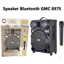 GMC 897S SPEAKER PORTABLE MULTIMEDIA WITH BLUETOOTH KARAOKE 8 INCHI