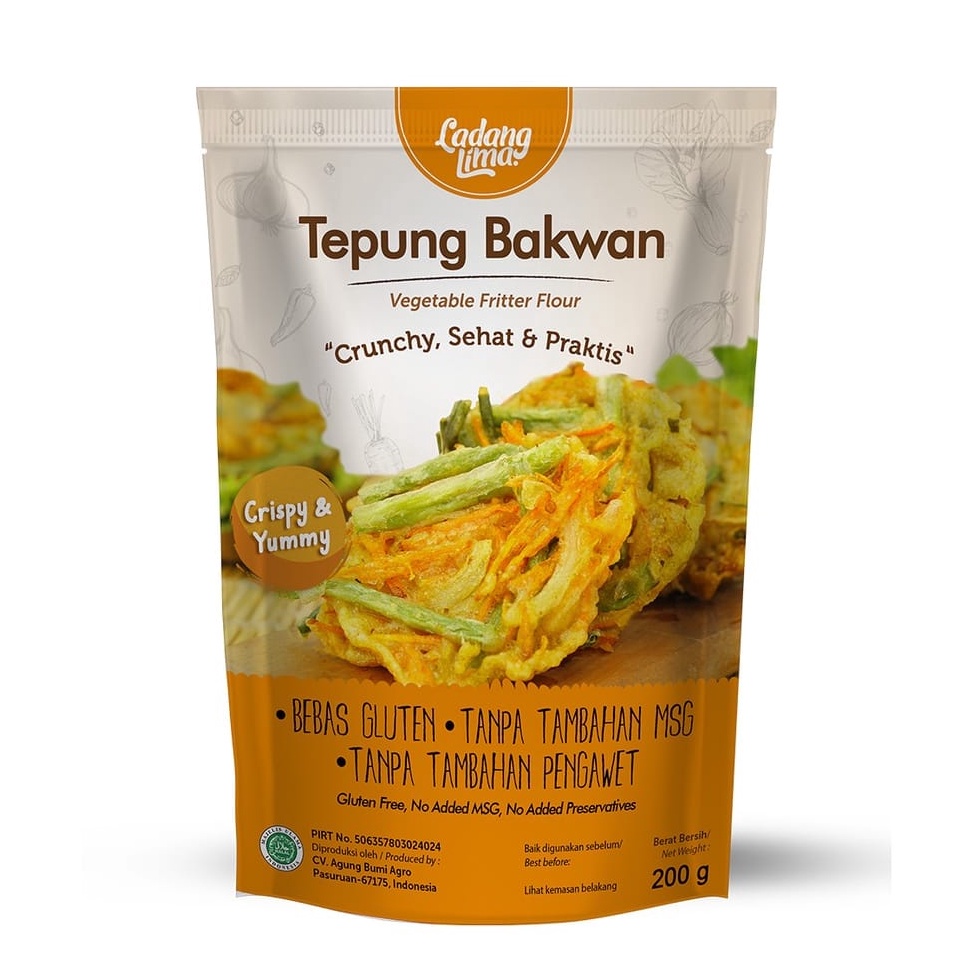 

93 Ladang Lima Tepung Bakwan 200gr Gluten Free jnkrf