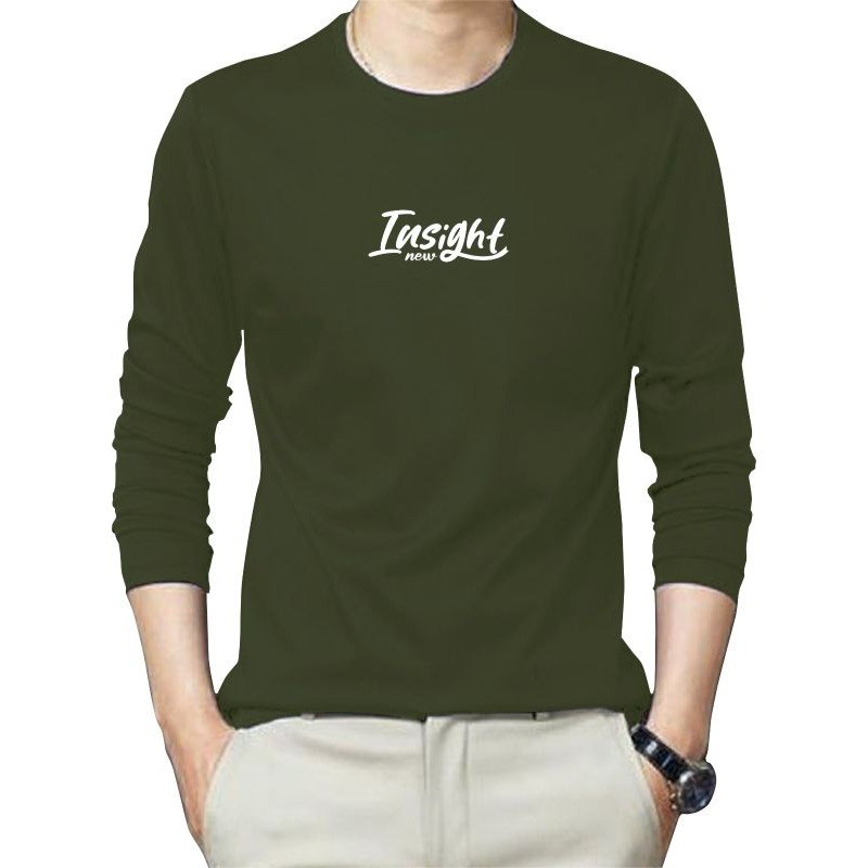kaos pria dewasa lengan panjang model oblong distro INSIGHT