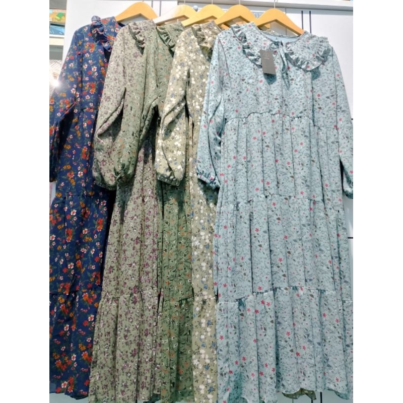 MIDI ceruty bunga full furing