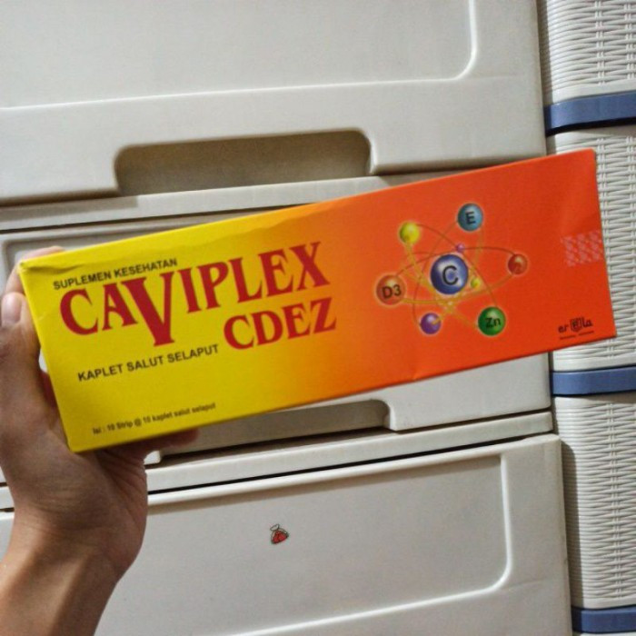 Caviplex CDEZ strip 10 kaplet multivitamin suplemen