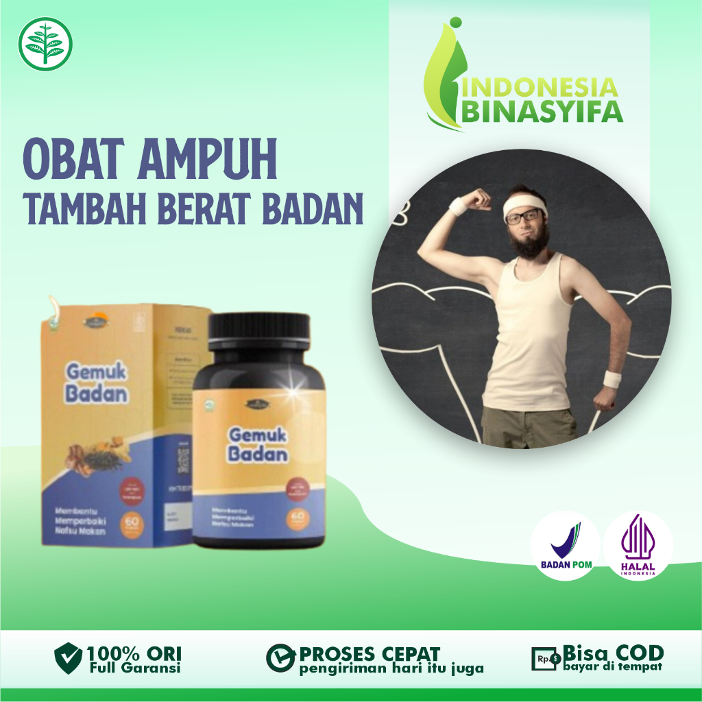 Obat Penggemuk badan bpom Gemuk Badan  Penggemuk Badan Penambah Berat Badan Nafsu Makan Dewasa Perma
