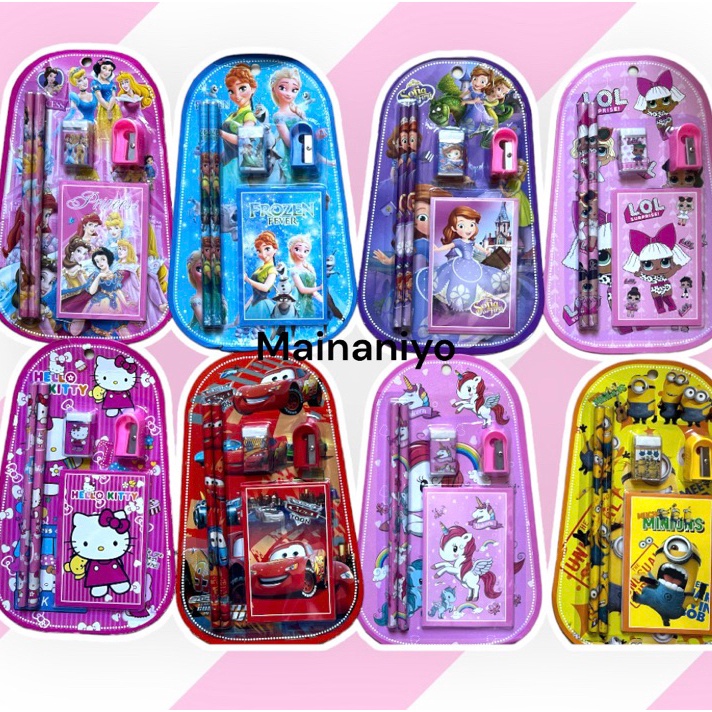 

Paling Popular OVAL set stationery paket alat tulis cocok untuk souvenir atau hadiah ulang tahun anak set alat tulis paket ulang tahun birthday anak study set stationery alat tulis karakter kartun 8in1 5in1 minions sofia spiderman frozen unicorn Diskon