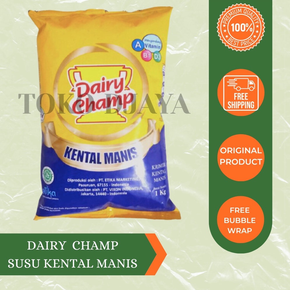 

[PRODUK-PJDVT56] Dairy Champ Susu Kental Manis 1kg 92