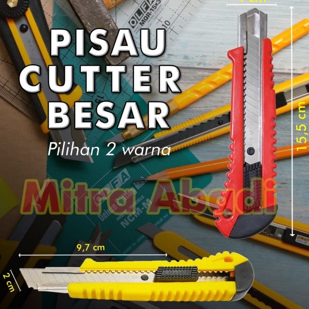 

Harga Murah Pisau Cutter Ukuran Besar / Jumbo 18 mm ➫✬✵