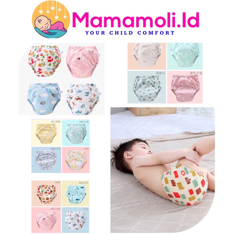 olu53 6 layer Celana Dalam Training Pipis Anak /Latihan Pipis Anak/ Celana Dalam Potty Training/ Pop
