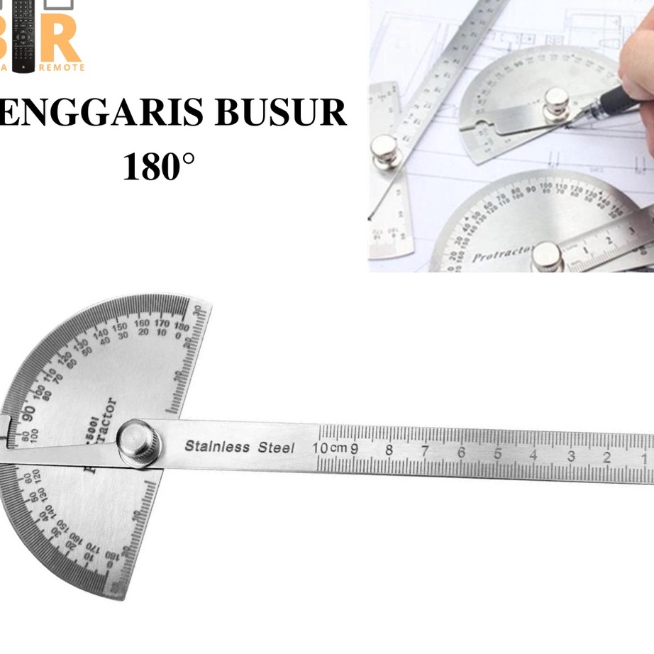 

Seller Penggaris Busur 180° Derajat Bahan Stainless Steel Goniometer Alat Ukur Sudut ➶⁎✶