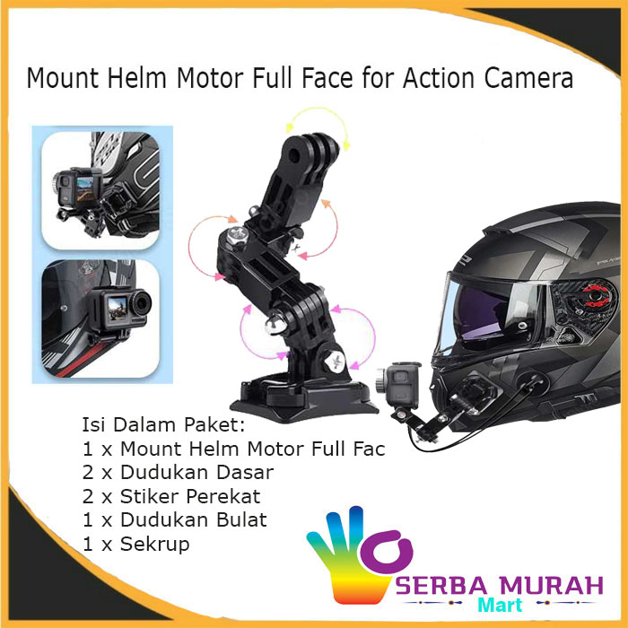 Promo Ruigpro Mount Helm Motor Full Face for GoPro - GP20
