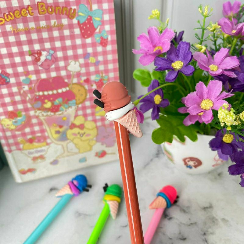 

PULPEN GEL ICE CREAM CONE PGK-1070 pen gel karakter hiasan eskrim cone pena karaktet unik lucu alat tulis murah atk harga terjangkau