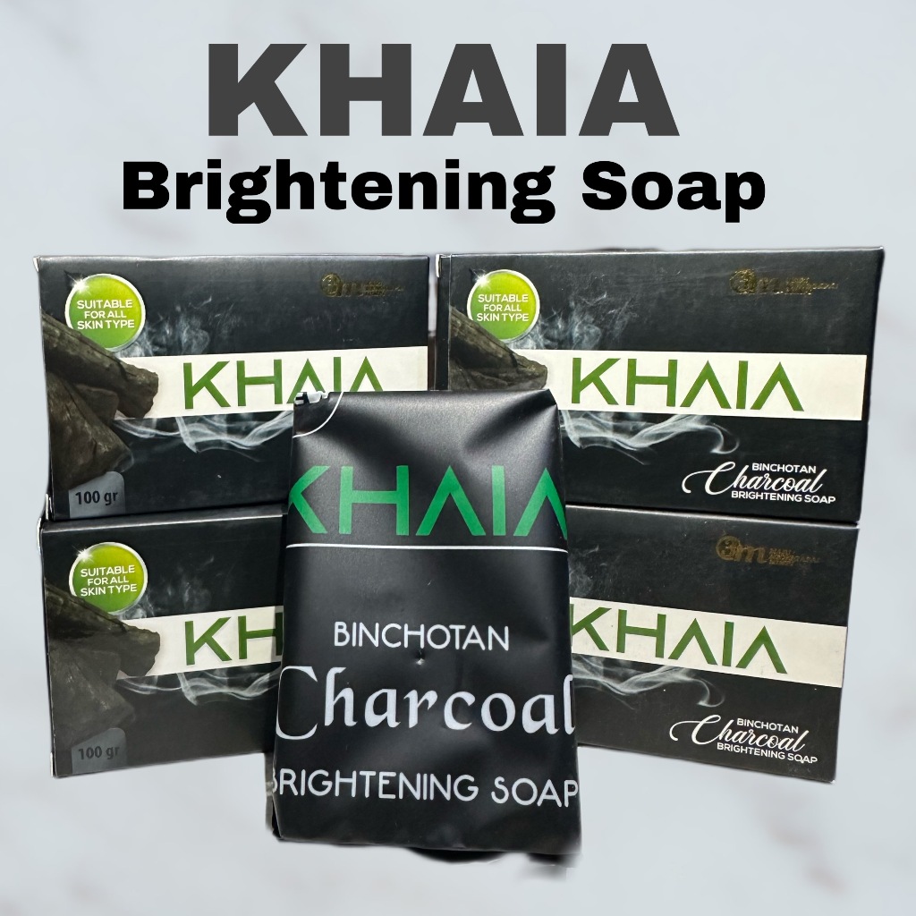 khaia Binchotan Brightening Charcoal Soap Skincare Sabun arang