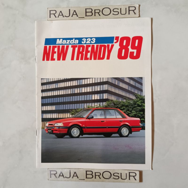 Poster brosur katalog booklet jadul lawas Mazda 323 1989