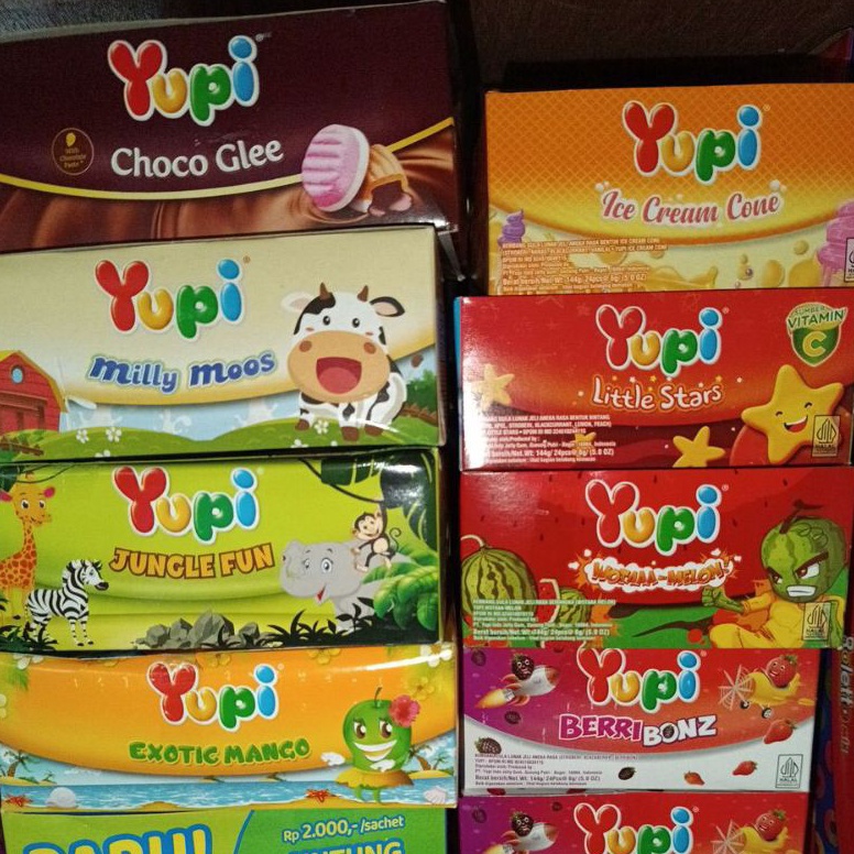 

[✐E7➢] Yupi eceran @500 isi 24 per box Terhitz