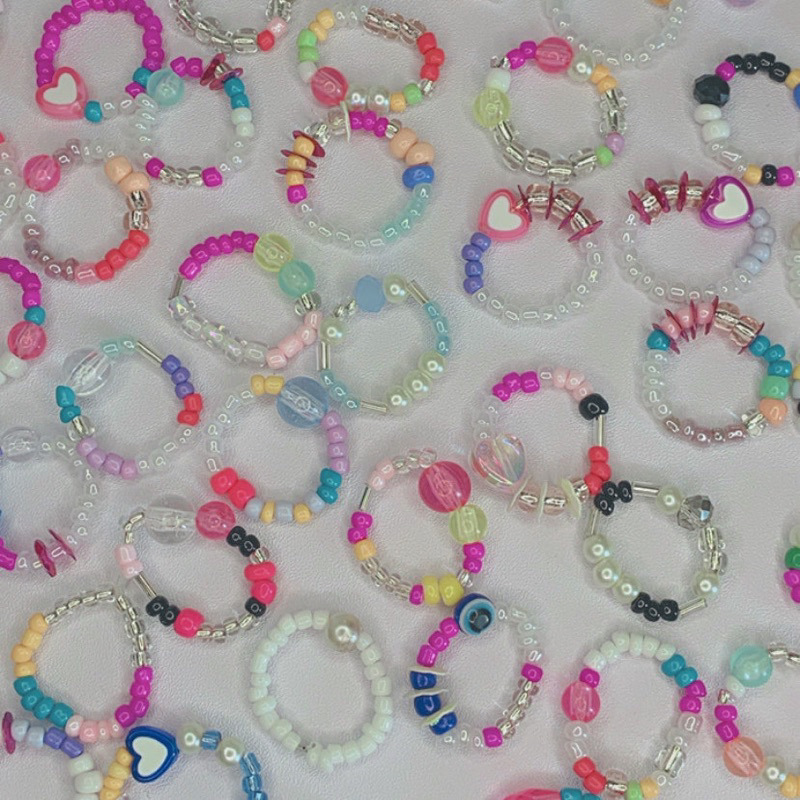 Cincin Beads Set 3 pcs / Cincin set / Cincin beads / Beads / Ring / Cincin korea / Cincin manik / Cincin manik korea