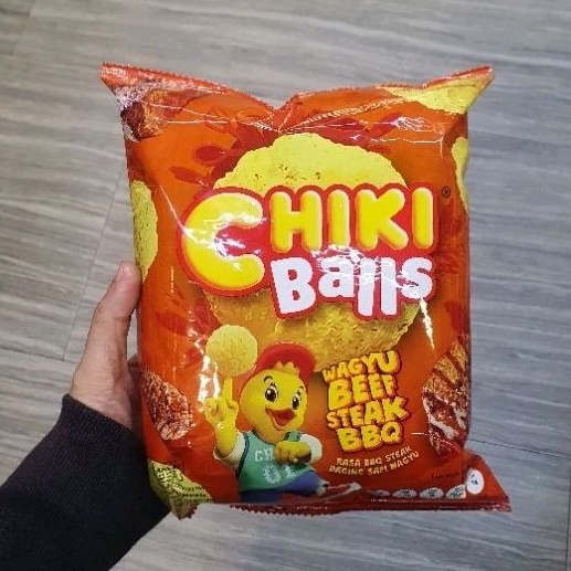 

Chiki Balls snack makanan ringan rasa WAGYU BEEF Steak BBQ 55gr