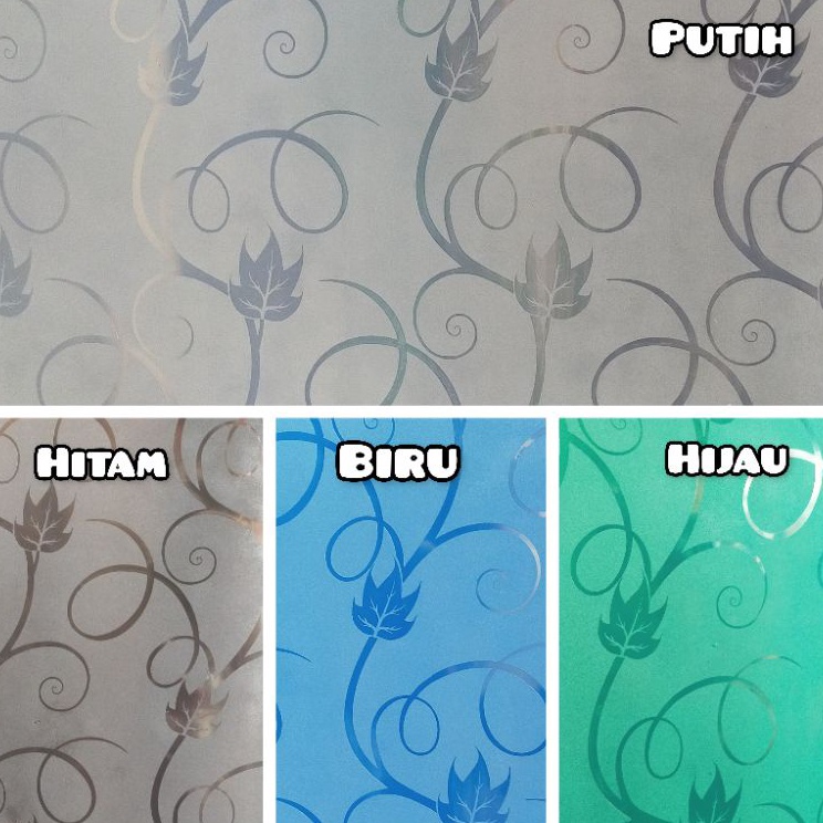 MODEL URV609 Fiber pagar plastik penutup pagar motif Daun Eco