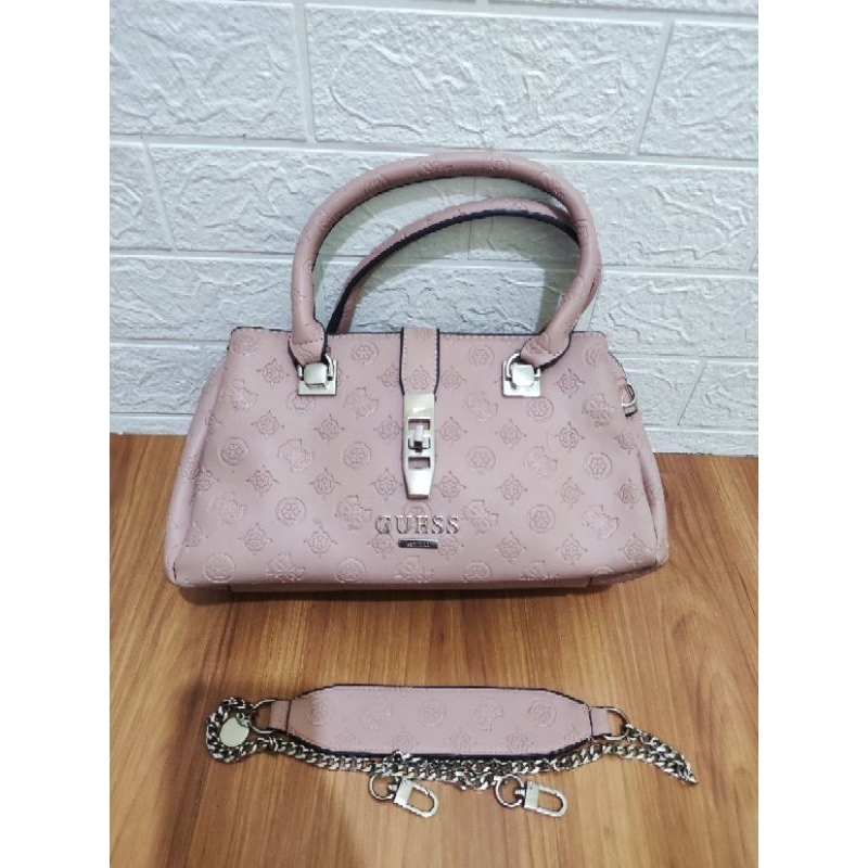 Guess peony classic tote bag