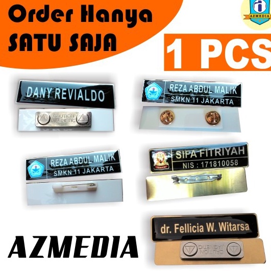 

Bestseller [ORDER 1 PCS] Nama Dada Nametag Dijual