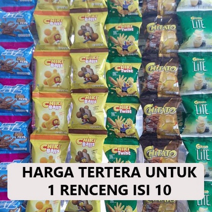 

[PRODUK-SV8JM95] SNACK CHITATO / CHIKI BALLS / POTABEE / TARO / JETZ / SMAX / MISTER RENCENG ISI 10 ☈Ready Stok