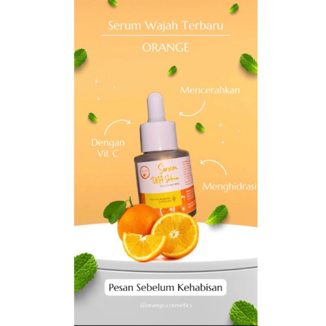 [100%ORIGINAL]Orange Skincare Serum wajah Double Vit C DNA Salmon