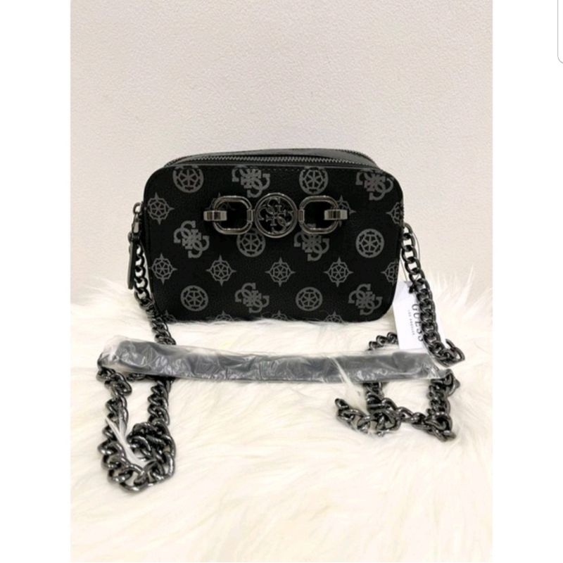 GUESS NOELLE ART CROSSBODY CAMERA BAG