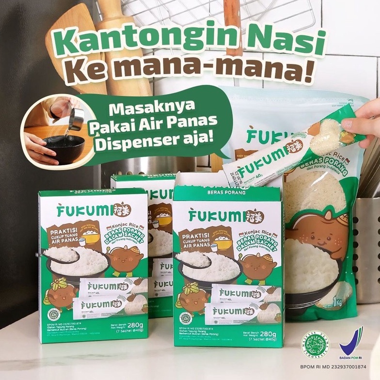 

[☺P75<] Fukumi Beras Porang 1 Box Isi 7 Sachet Murah [248]