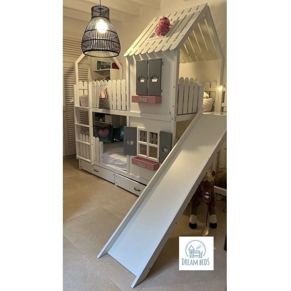 Tempat tidur tingkat anak model rumah