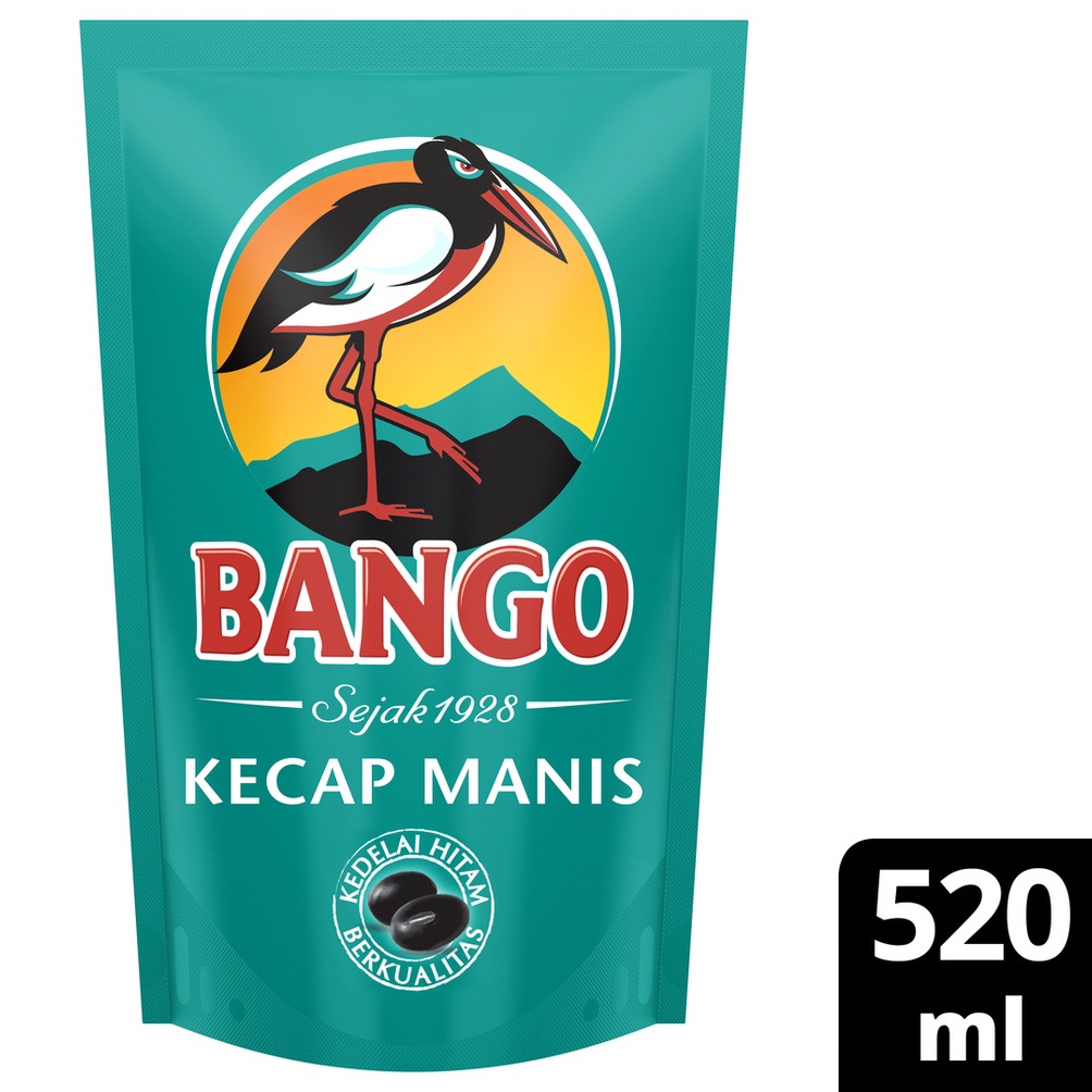 

[✳G9<] BANGO Kecap Manis Soy Sauce Refill Terbuat dari 4 bahan alami berkualitas 520ML Stok Sedikit