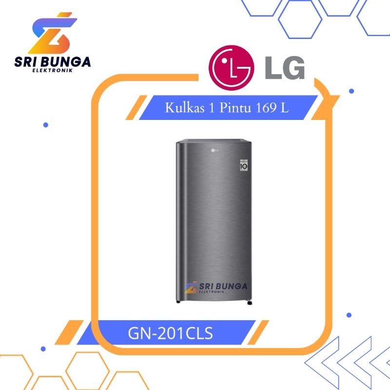 LG Kulkas 1 Pintu GN-Y201CL 2 Rak Low Watt 164 Liter 201 CL