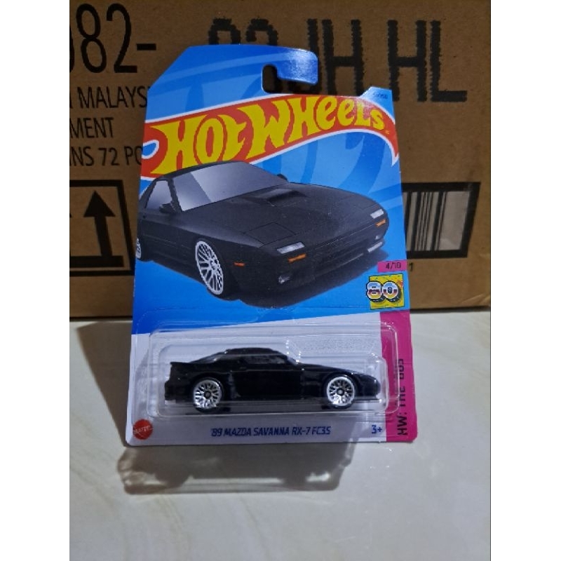 Hot Wheels Reguler '89 Mazda Savanna RX-7 FC35 (Black)