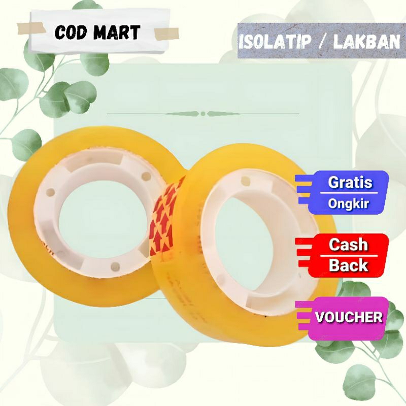 

SELOTIP ATAU LAKBAN BENING KECIL 12MM X 25 YARD 1 PCS