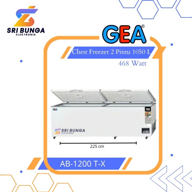 GEA Chest Freezer AB-1200TX Freezer Box 1050 Liter AB 1200