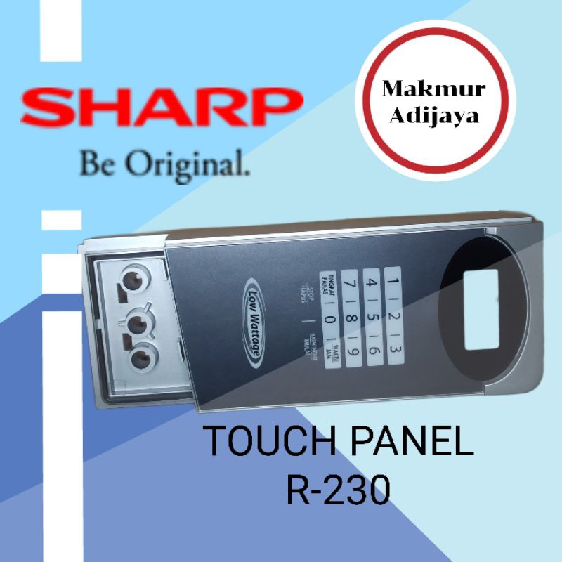 Papan tombol touch panel switch microwave sharp R-230