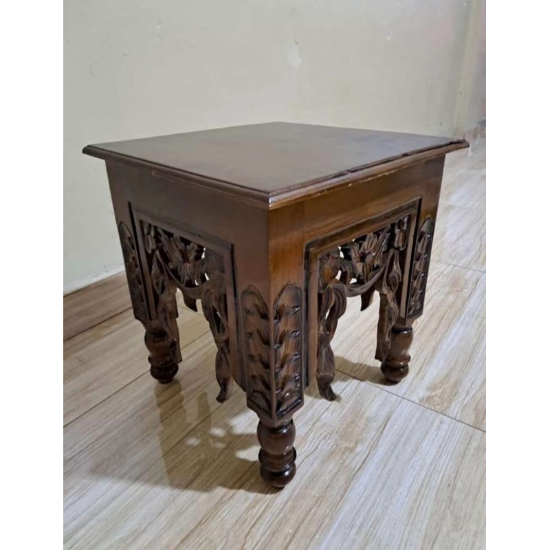 kursi altar ukir/kenep altar jati/kursi kecil jati ukir/kenep meja rias jati