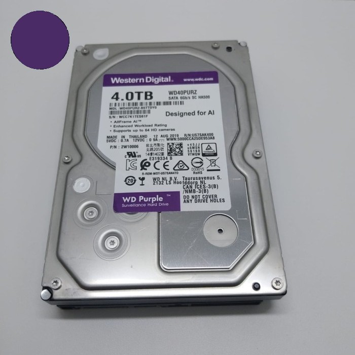 HARDISK INTERNAL - HDD PC -HDD CCTV 4TB WD PURPLE