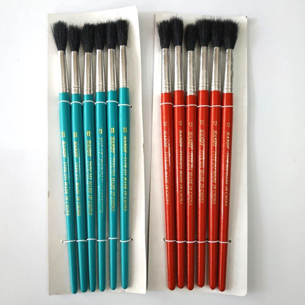 

Super Sale Kuas Lukis Cat Air No. 11 & 12 isi 6 pcs ❀Seller
