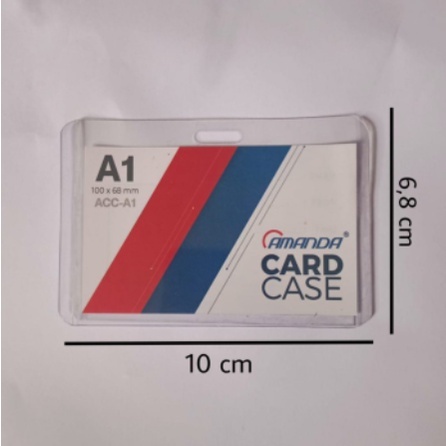 

Name Tag Plastik ID - Amanda Card Case A1 10 cm x 6,8 cm Potrait (Per Pak 10 Pcs)