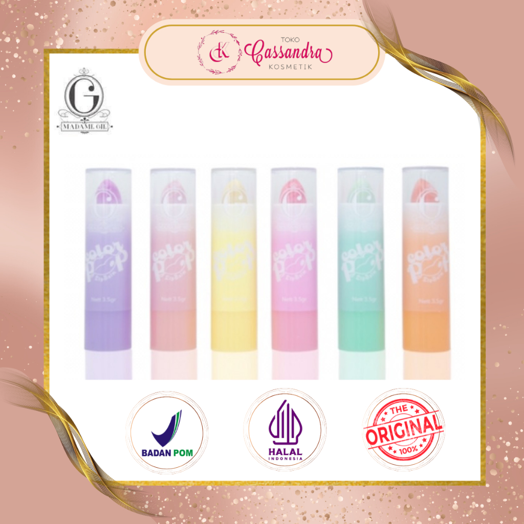 MADAME GIE COLOR POP LIP BALM / MADAME GIE LIP BALM