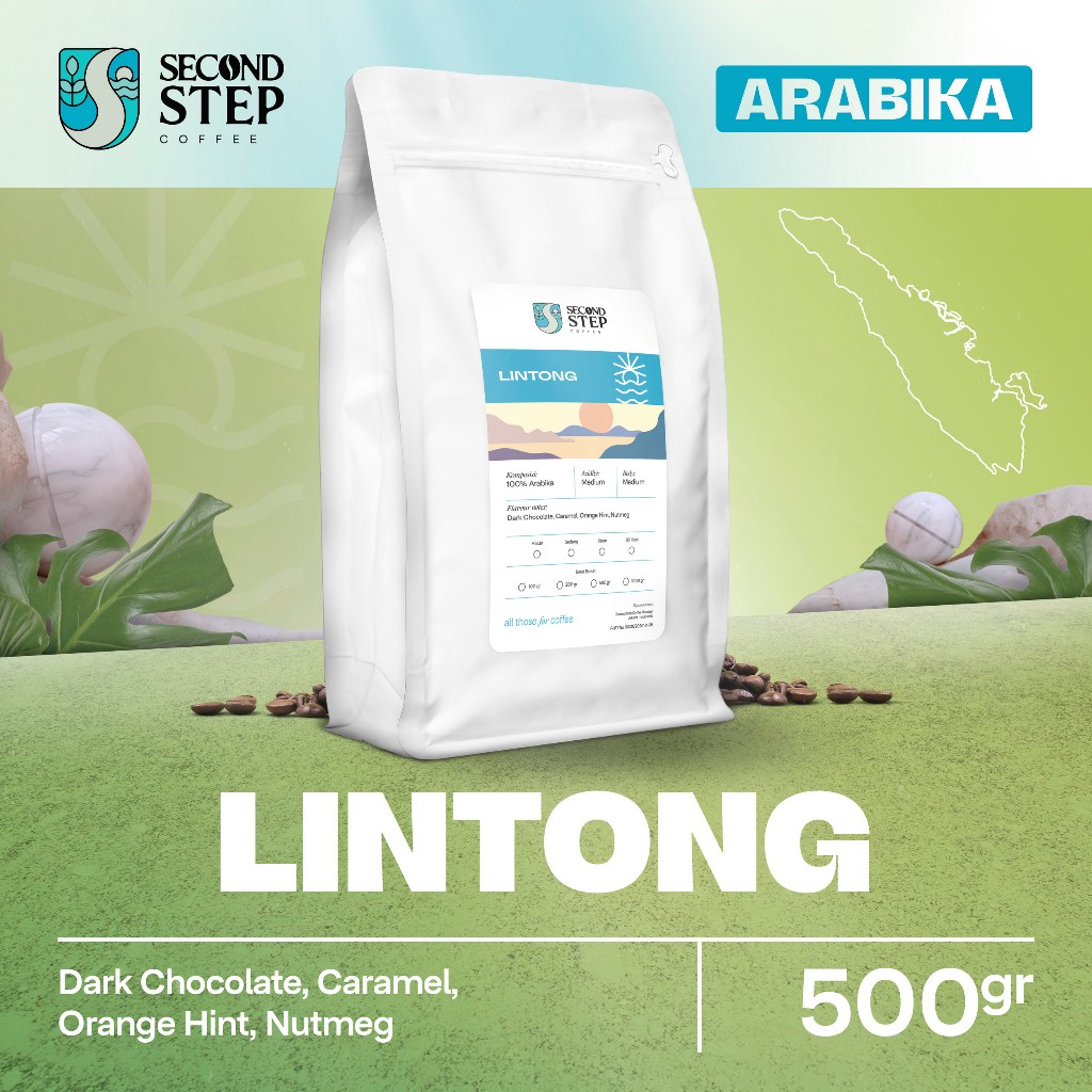 

Kopi Arabika Lintong Sumatra Arabica Coffee Roast Beans 500gr Biji Bubuk