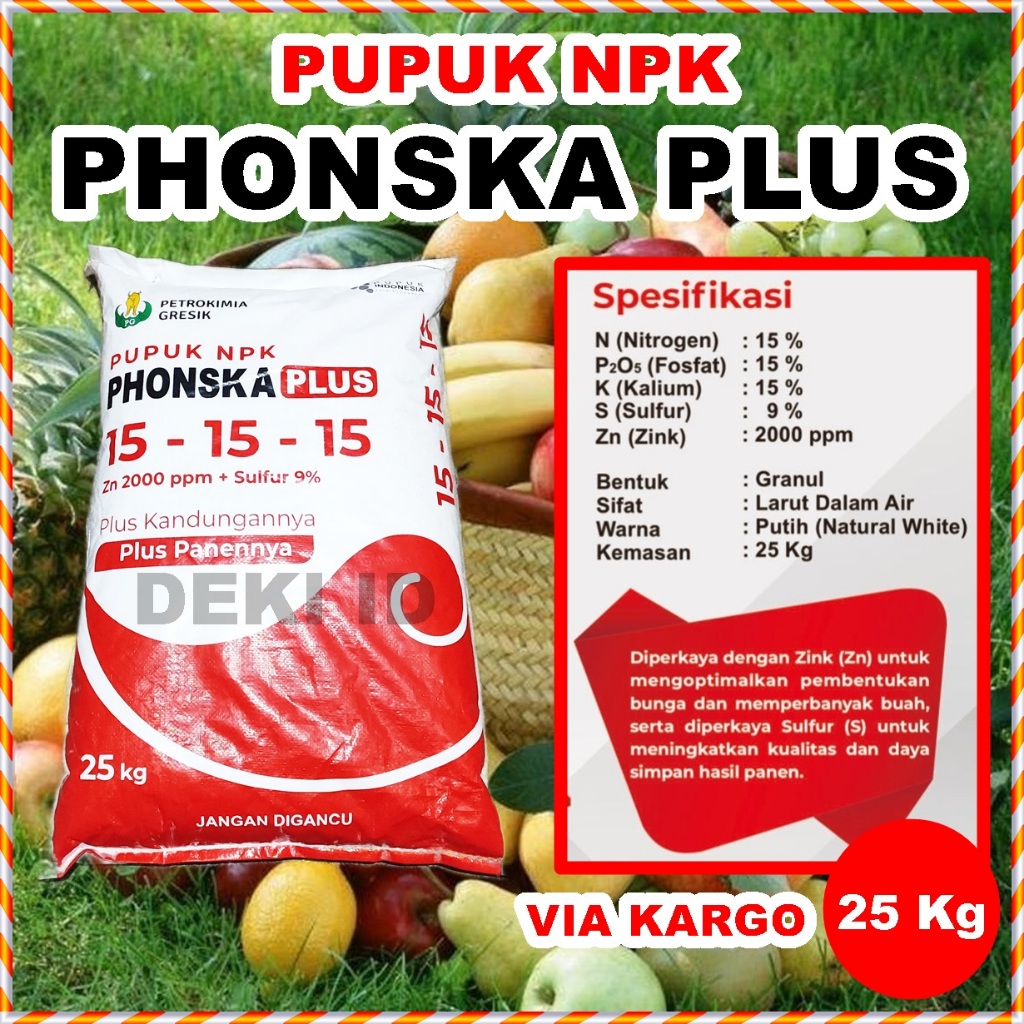 Termurah Phonska Plus 25 Kg Pupuk Npk Ponska 151515 Kemasan Pabrik Via Kargo