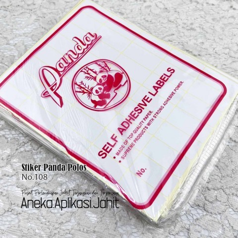 

LABEL KERTAS PANDA / CARVILLA NO.108 / LABEL STICKER (PACK/7 LEMBAR)
