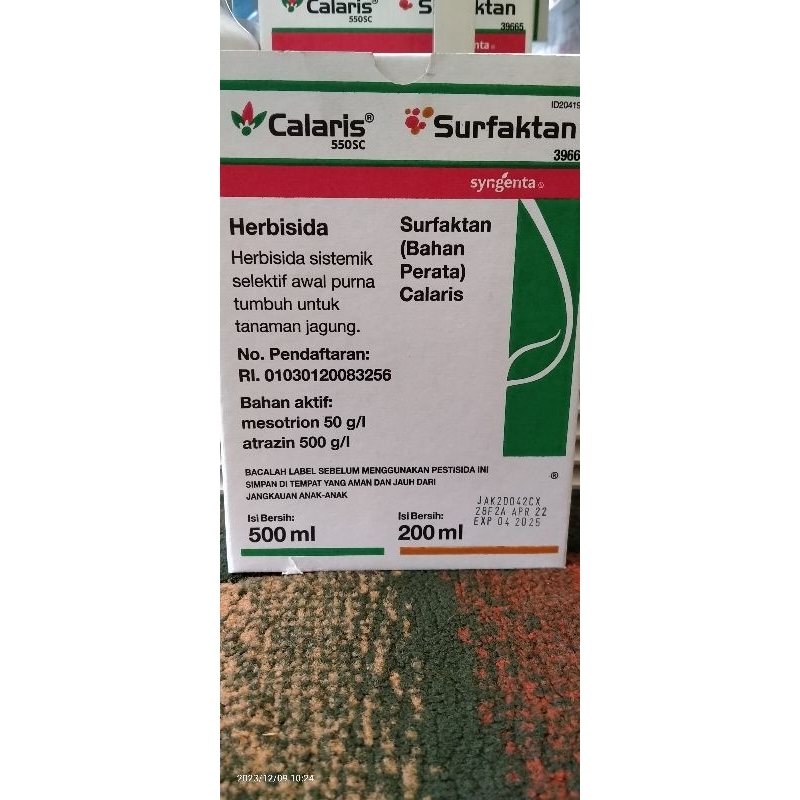Herbisida Calaris550sc sistemik pra & purna tumbuh