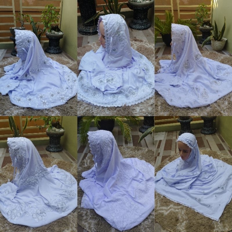 Mukena Dewasa Bordir Kudus Katun Halus Adem Lembut