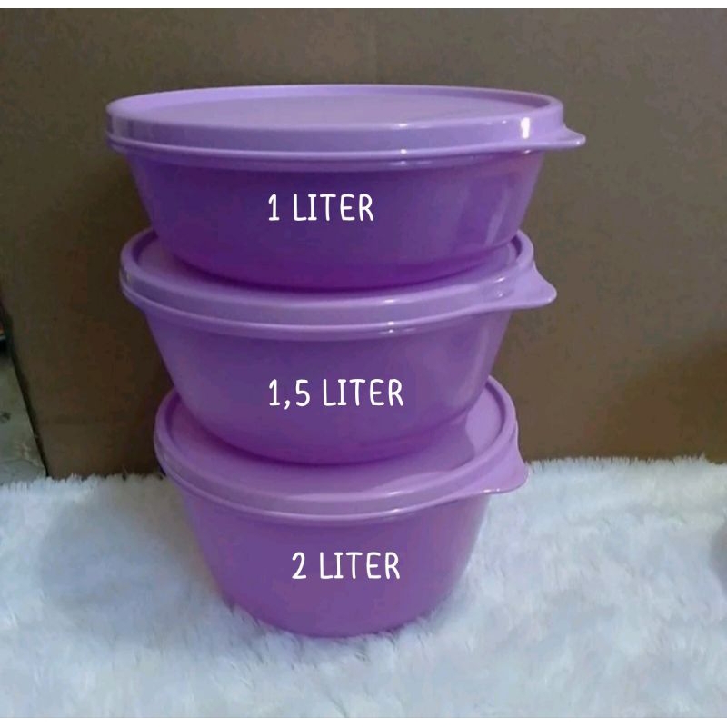 Mangkuk fresh bowl ungu tuperware ecer 1 pcs