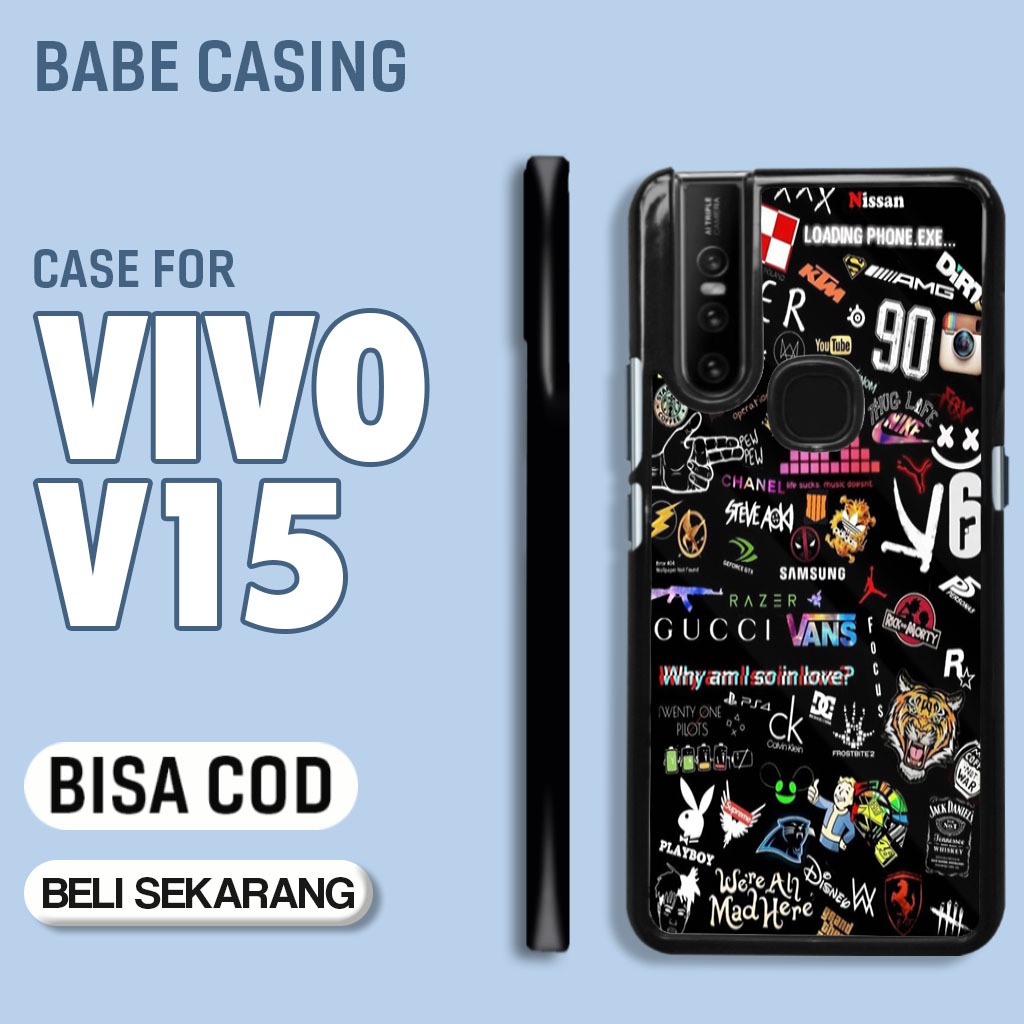 case hp vivo V15 terbaru aesthetic black hitam art hitam estetik streetwear keren lucu unik casing c