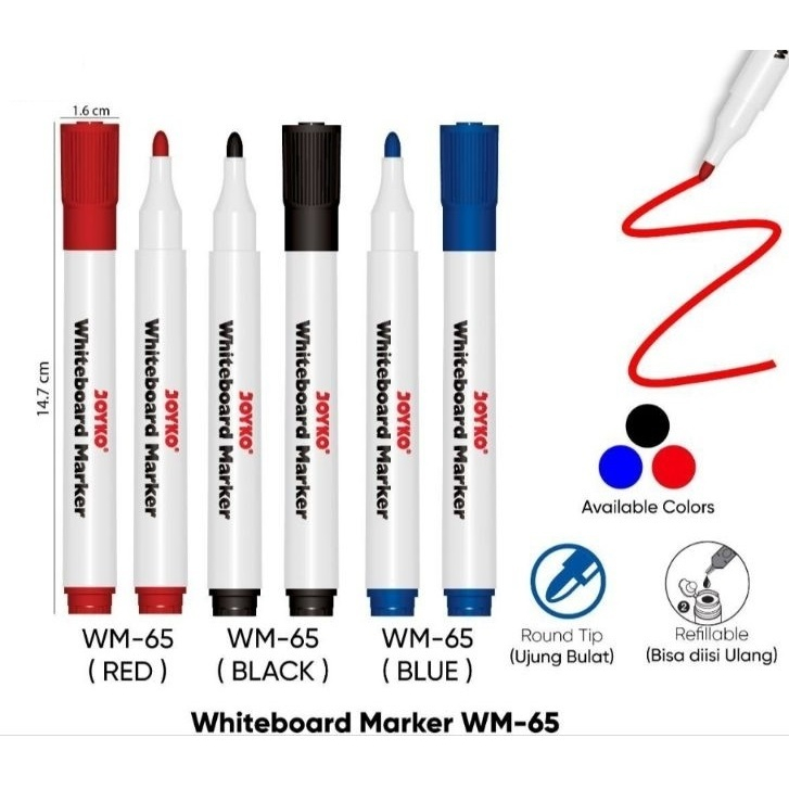

SPIDOL WHITEBOARD JOYKO WM-65/ SPIDOL TIDAK PERMANEN